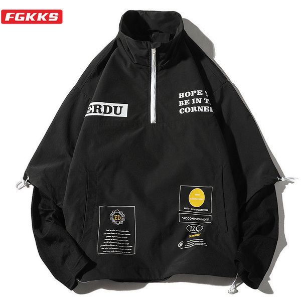 fgkks brand men jackets personality mens fashion hip hop jacket coats letter print high street male 201105, Black;brown
fgkks brand men jackets personality mens fashion hip hop jacket coats letter print high street male 201105, Black;brown