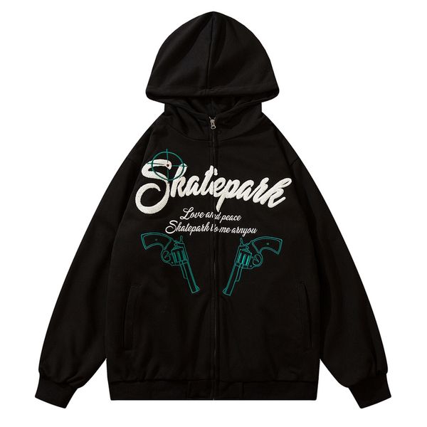 sweater jacket embroidered letters cotton coats hip hop fashion men's zip jackets, Black;brown
sweater jacket embroidered letters cotton coats hip hop fashion men's zip jackets, Black;brown