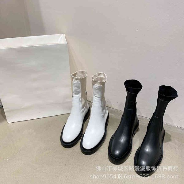 boots jil autumn and winter knitted hosiery boots women's round head short thick heel elastic show thin leg length, Black
boots jil autumn and winter knitted hosiery boots women's round head short thick heel elastic show thin leg length, Black