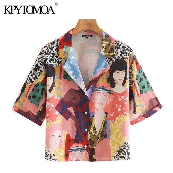 kpytomoa women fashion printed buttonup blouses vintage lapel collar short sleeve female shirts blusas chic 210401, White
kpytomoa women fashion printed buttonup blouses vintage lapel collar short sleeve female shirts blusas chic 210401, White