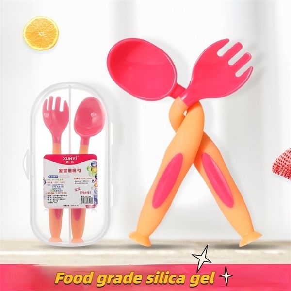 silicone spoon baby learn to eat training short handle food supplement soft fork tableware set 220805
silicone spoon baby learn to eat training short handle food supplement soft fork tableware set 220805