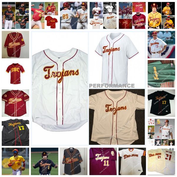 2022 ncaa custom usc trojans stitched college baseball jersey 19 brian bannister 8 aaron boone 11 bret boone 24 don buford jeff cirillo ron, Black
2022 ncaa custom usc trojans stitched college baseball jersey 19 brian bannister 8 aaron boone 11 bret boone 24 don buford jeff cirillo ron, Black