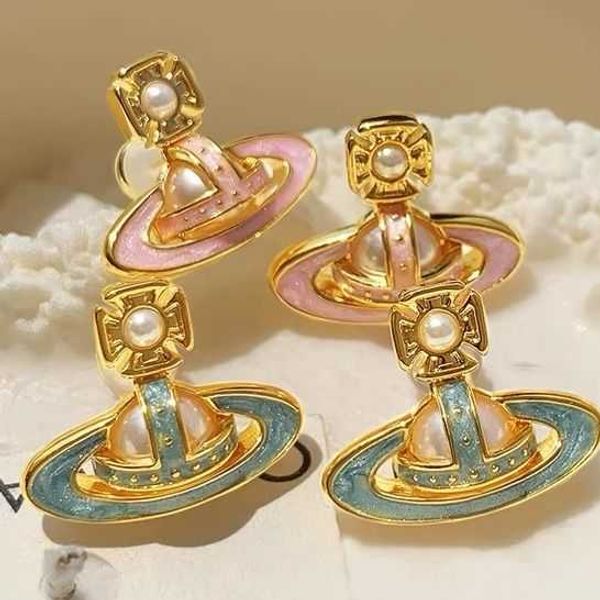 designer pink west queen mother saturn earrings vintage pearl earrings women's light luxury niche premium summer earrings vivian, Golden
designer pink west queen mother saturn earrings vintage pearl earrings women's light luxury niche premium summer earrings vivian, Golden