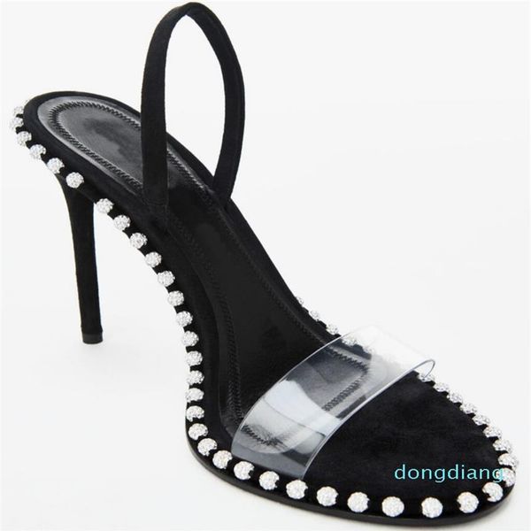 fashion agrade rhinestone real leather studded sling back sandals sandals nova high heels285q254r, Black
fashion agrade rhinestone real leather studded sling back sandals sandals nova high heels285q254r, Black