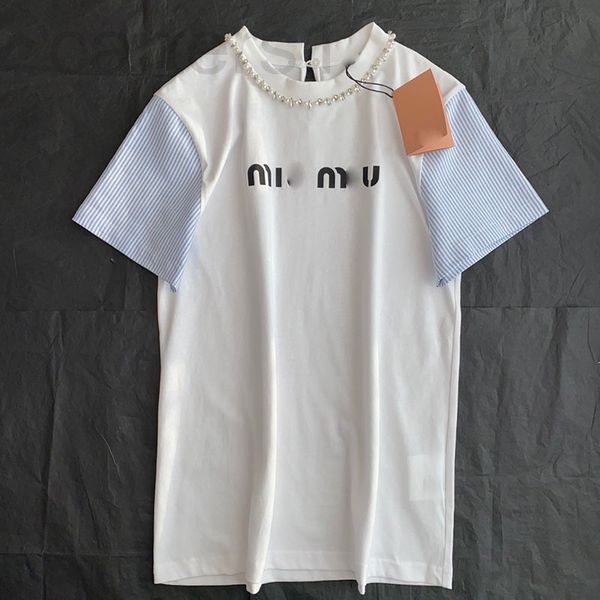 women's t-shirt designer 2022 spring and summer new women's short sleeved pearl collar stitching temperament versatile star style, White
women's t-shirt designer 2022 spring and summer new women's short sleeved pearl collar stitching temperament versatile star style, White