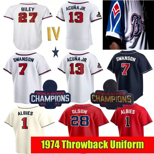 2022 custom ws gold program 13 ronald acuna jr. jersey 28 matt olson 7 dansby swanson jorge soler deion sanders 27 austin riley 1 ozzie albi, Black
2022 custom ws gold program 13 ronald acuna jr. jersey 28 matt olson 7 dansby swanson jorge soler deion sanders 27 austin riley 1 ozzie albi, Black