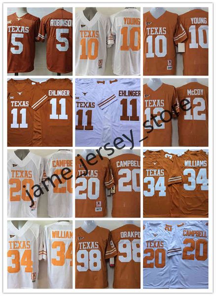 xflsp college texas longhorns football jersey 5 bijan robinson 10 vince young 11 sam ehlinger 12 colt mccoy 20 earl campbell 34 ricky willia, Black
xflsp college texas longhorns football jersey 5 bijan robinson 10 vince young 11 sam ehlinger 12 colt mccoy 20 earl campbell 34 ricky willia, Black