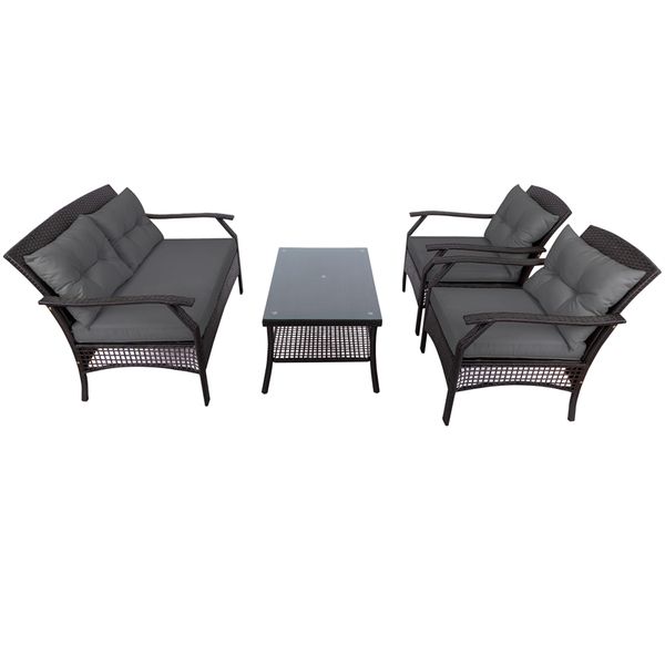2022 outdoor ratten sofa sets 4 piece rattan sofa seating group with cushions beige gray
2022 outdoor ratten sofa sets 4 piece rattan sofa seating group with cushions beige gray