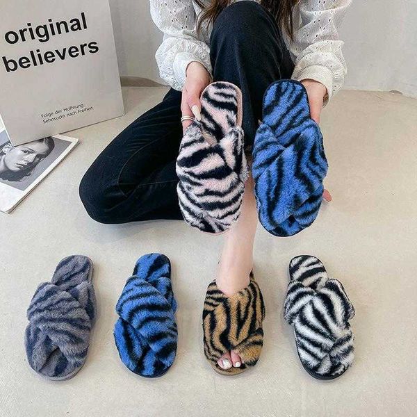 slippers winter women fashion warm blue leopard faux fur thick indoor floor slides furry ladies female celebrities flip flops, Black
slippers winter women fashion warm blue leopard faux fur thick indoor floor slides furry ladies female celebrities flip flops, Black