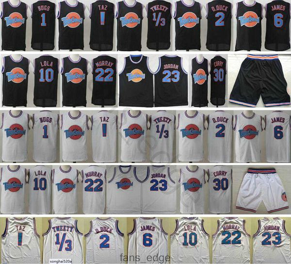 space jam movie tune squad looney 1 bugs 2 daffy duck 10 lola bunny taz tweety bill murray michael curry james black white basketball jersey, Black;red
space jam movie tune squad looney 1 bugs 2 daffy duck 10 lola bunny taz tweety bill murray michael curry james black white basketball jersey, Black;red