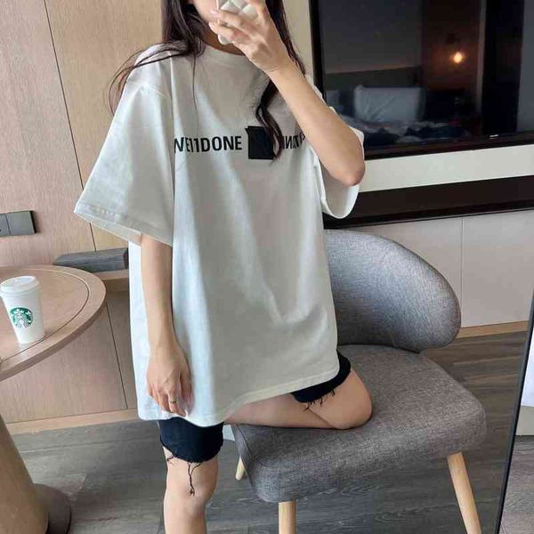 brand designer men's women's t-shirt well done letter short sleeve men women lovers loose cotton summer fashion printed we11done, White
brand designer men's women's t-shirt well done letter short sleeve men women lovers loose cotton summer fashion printed we11done, White