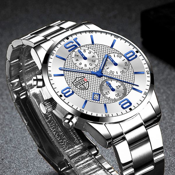 luxury mens sport stainls steel watch fashion men busins leather quartz watch man calendar luminous clock 2cpf, Slivery;brown
luxury mens sport stainls steel watch fashion men busins leather quartz watch man calendar luminous clock 2cpf, Slivery;brown