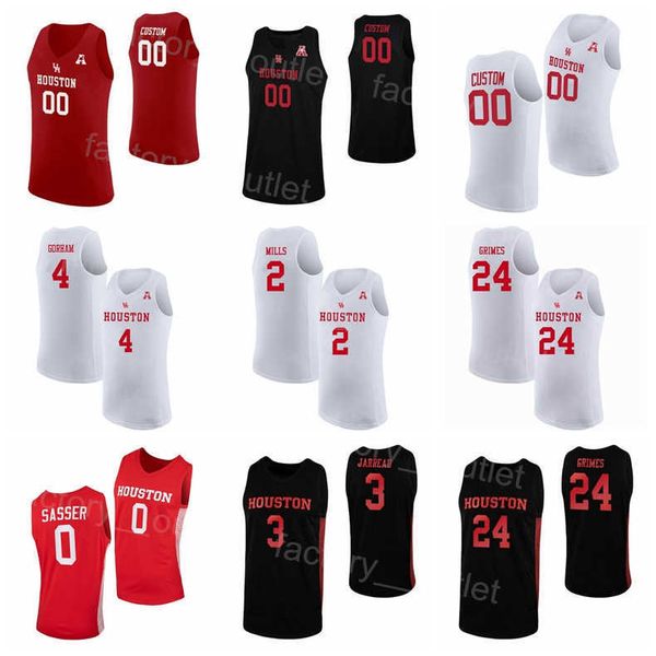 ncaa basketball college houston cougars jersey 24 quentin grimes 0 marcus sasser 3 dejon jarreau 2 caleb mills 4 justin gorham university te, Black
ncaa basketball college houston cougars jersey 24 quentin grimes 0 marcus sasser 3 dejon jarreau 2 caleb mills 4 justin gorham university te, Black