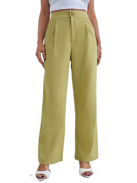 high waist straight leg pants g5fy#, Black;white
high waist straight leg pants g5fy#, Black;white