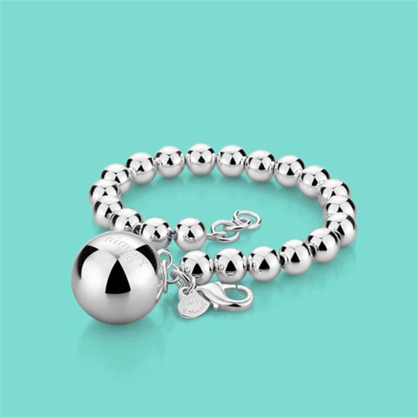 woman 925 sterling silver bracelet ethnic the ball pendant beaded bracelet lady charm silver jewelry 20cm chain solid silver y1905222q, Black
woman 925 sterling silver bracelet ethnic the ball pendant beaded bracelet lady charm silver jewelry 20cm chain solid silver y1905222q, Black
