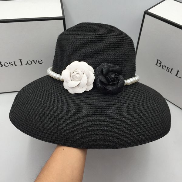 summer french style big basin eaves pearl flower hepburn bucket hat straw hat leisure sun hat, Blue;gray
summer french style big basin eaves pearl flower hepburn bucket hat straw hat leisure sun hat, Blue;gray