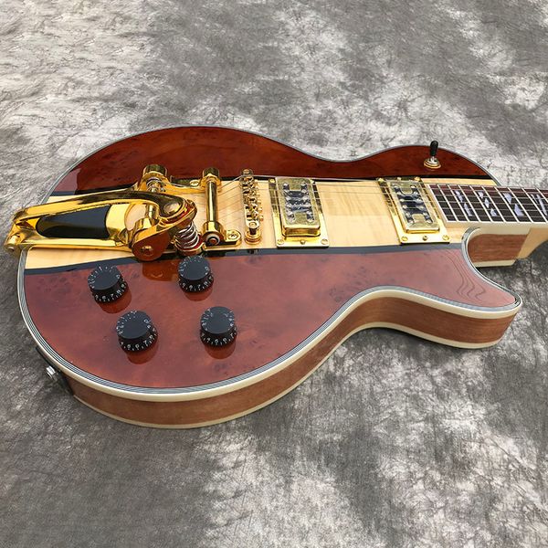 chinese electric guitar big sby tremolo gold hardware stains grain maple brown color
chinese electric guitar big sby tremolo gold hardware stains grain maple brown color