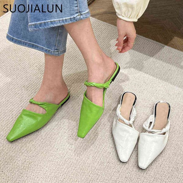 suojialun nieuwe merk vrouwen slipper mode groene spitse misstap muilezels schoenen platte hak dames outdoor sandaal vrouwelijke flip 220509, Black
suojialun nieuwe merk vrouwen slipper mode groene spitse misstap muilezels schoenen platte hak dames outdoor sandaal vrouwelijke flip 220509, Black