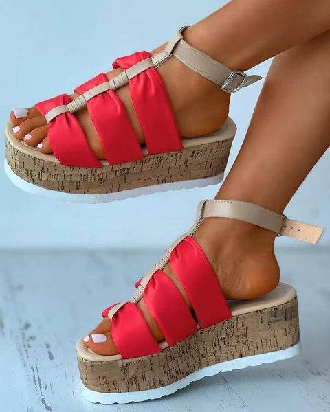 sandals summer women's nice outdoor comfortable platform wedges shoes for woman vintage buckle high heel, Black
sandals summer women's nice outdoor comfortable platform wedges shoes for woman vintage buckle high heel, Black
