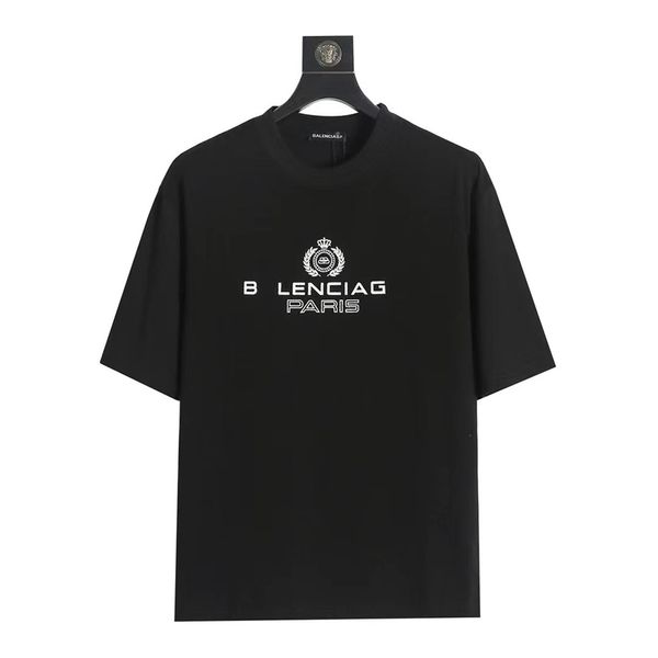 clothing high set chest crown print loose couple short sleeve standard sydney paper t-shirt, White;black
clothing high set chest crown print loose couple short sleeve standard sydney paper t-shirt, White;black