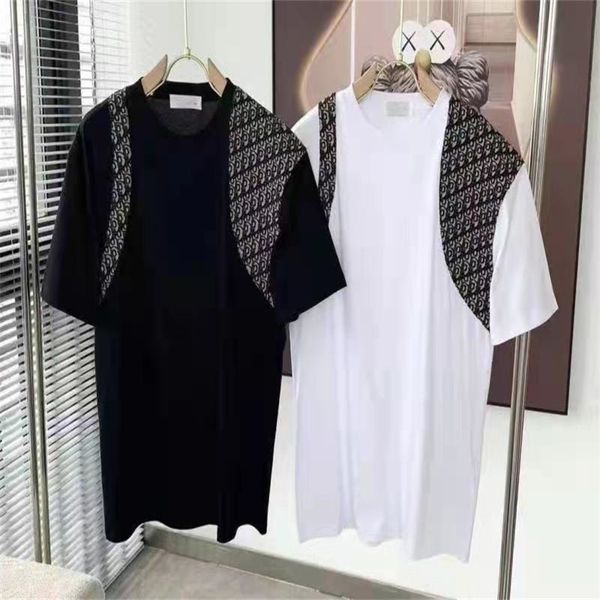 

2021 new lxur embroideredshirt, tee, , polo shirt, t-shirt fashion personalized men's design t-shirt women's high grade black whit, White;black