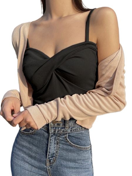 dazy ruched bust crop cami k1q9#, White