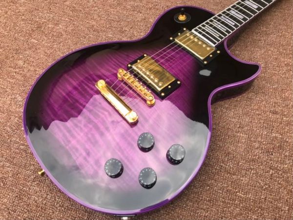 custom l p electric guitar a flame maple building purple fingerboard ebony colour purple
custom l p electric guitar a flame maple building purple fingerboard ebony colour purple