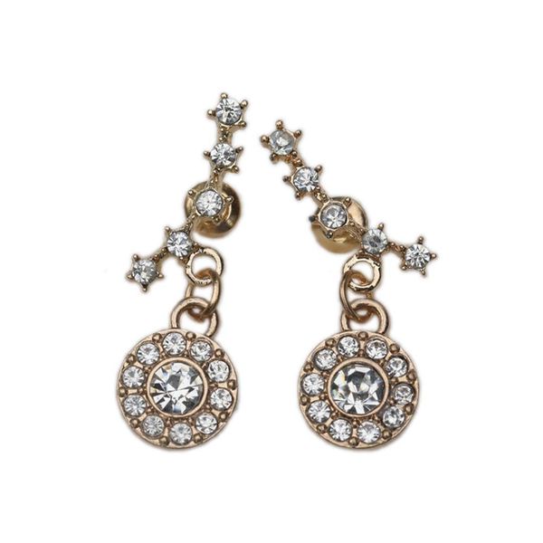stud new simple rhinestone earrings trendy student earrings, Golden;silver 
stud new simple rhinestone earrings trendy student earrings, Golden;silver