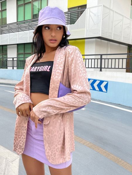 shawl collar leopard satin blazer c0dt#, White
shawl collar leopard satin blazer c0dt#, White