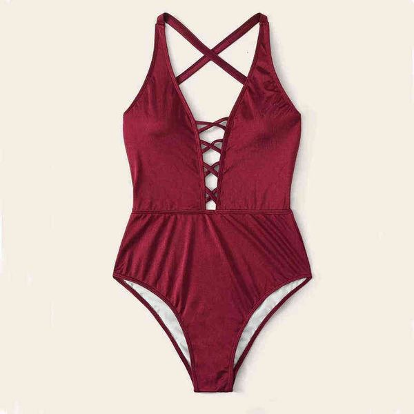 swimsuit one-piece women's bikini popular v-neck leaky back high waist bikini, White;black
swimsuit one-piece women's bikini popular v-neck leaky back high waist bikini, White;black