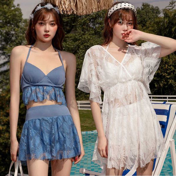 large swimsuit female fairy gas three piece skirt style conservative belly covering thin split vacation spa swimsuit8edg, White;black
large swimsuit female fairy gas three piece skirt style conservative belly covering thin split vacation spa swimsuit8edg, White;black