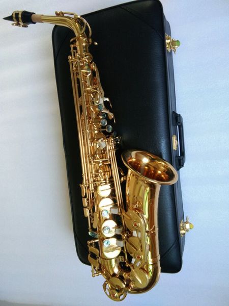 brand l&k new alto saxophone gold lacquer sax professional musical instruments with mouthpiece, hard case
brand l&k new alto saxophone gold lacquer sax professional musical instruments with mouthpiece, hard case
