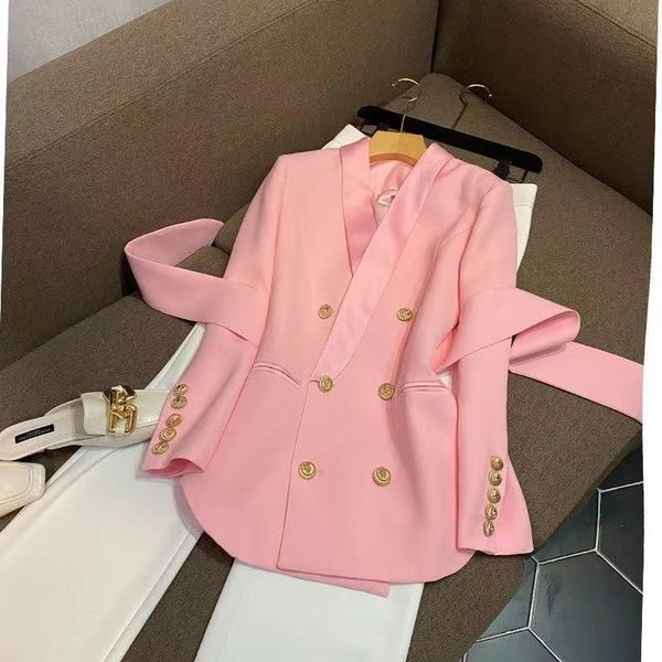 b319 womens suits & blazers tide brand high-quality retro fashion designer presbyopic maze series suit jacket lion double-breasted slim plus, White;black
b319 womens suits & blazers tide brand high-quality retro fashion designer presbyopic maze series suit jacket lion double-breasted slim plus, White;black