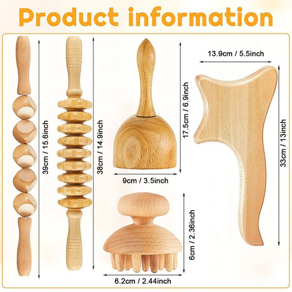 5pcs wood massage tool lymphatic drainage massager anti cellulite fascia massage roller for full body muscle pain relief 220426
5pcs wood massage tool lymphatic drainage massager anti cellulite fascia massage roller for full body muscle pain relief 220426