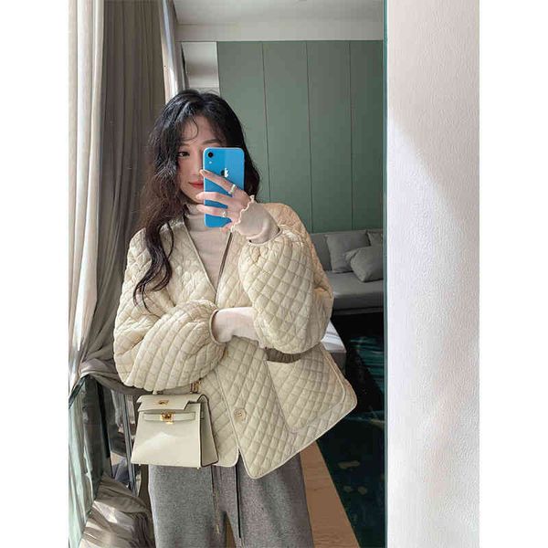 women's fur & faux cream puff lingge down cotton jacket women's large v-neck long sleeve loose warm short coat fashion dqge, Black
women's fur & faux cream puff lingge down cotton jacket women's large v-neck long sleeve loose warm short coat fashion dqge, Black