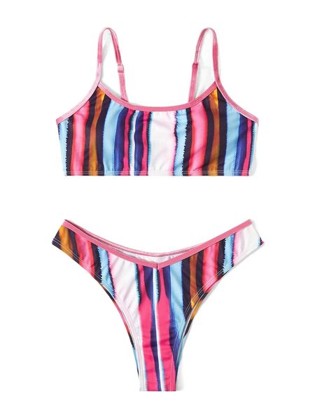 color block bikini swimsuit j8i8#, White;black
color block bikini swimsuit j8i8#, White;black