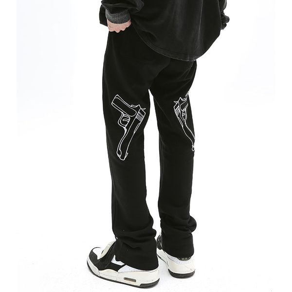 front letter back embroidery joggers sweatpants mens high street straight drawstring casual baggy trousers, Black;brown
front letter back embroidery joggers sweatpants mens high street straight drawstring casual baggy trousers, Black;brown