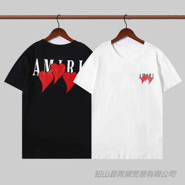 designer t shirts oversized amirss heart-shaped letter printed cotton short sleeve t-shirt men's and women's fashion brand round n, White;black
designer t shirts oversized amirss heart-shaped letter printed cotton short sleeve t-shirt men's and women's fashion brand round n, White;black