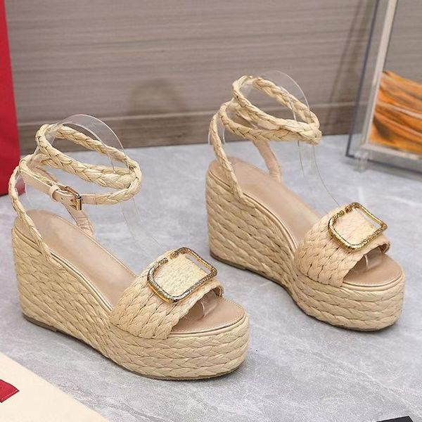 high heeled womens sandals thick bottom light rope woven cross belt fishermans shoes luxury female designer wild wedge comfortable shoes 34-, Black
high heeled womens sandals thick bottom light rope woven cross belt fishermans shoes luxury female designer wild wedge comfortable shoes 34-, Black