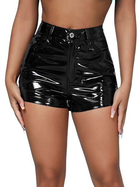 sxy solid straight leg shorts l0df#, White;black
sxy solid straight leg shorts l0df#, White;black