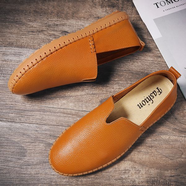 men genuine leather shoes slip on shoes loafers mens moccasins italian designer vintage shoes comfy flats brogue driving, Black
men genuine leather shoes slip on shoes loafers mens moccasins italian designer vintage shoes comfy flats brogue driving, Black