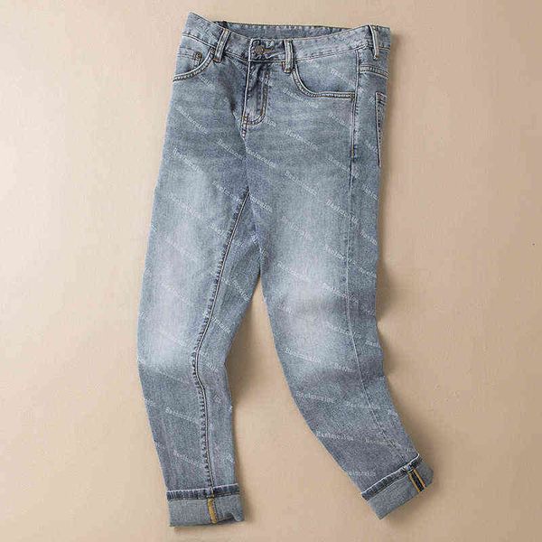 end high fashion jeans men's slim fit feet spring and summer 2022 straight elastic pants, Blue
end high fashion jeans men's slim fit feet spring and summer 2022 straight elastic pants, Blue