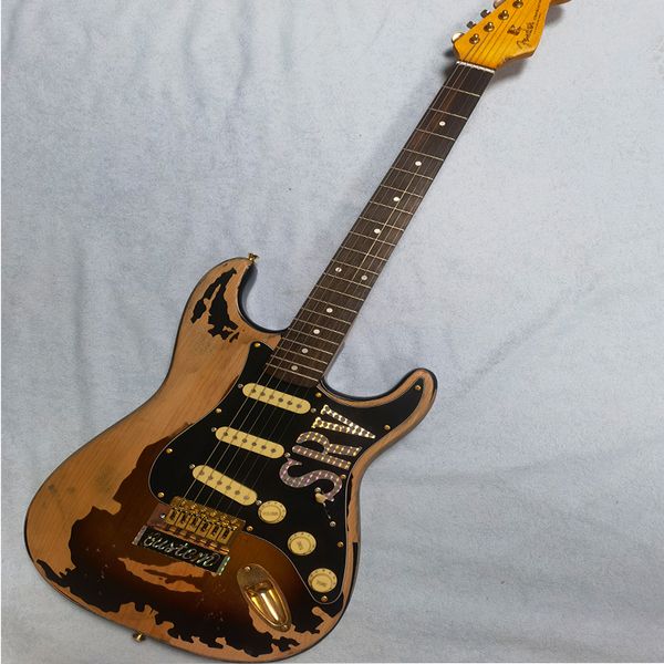 hand made old style log color electric guitar 22 string rosewood fingerboard low price postage free
hand made old style log color electric guitar 22 string rosewood fingerboard low price postage free