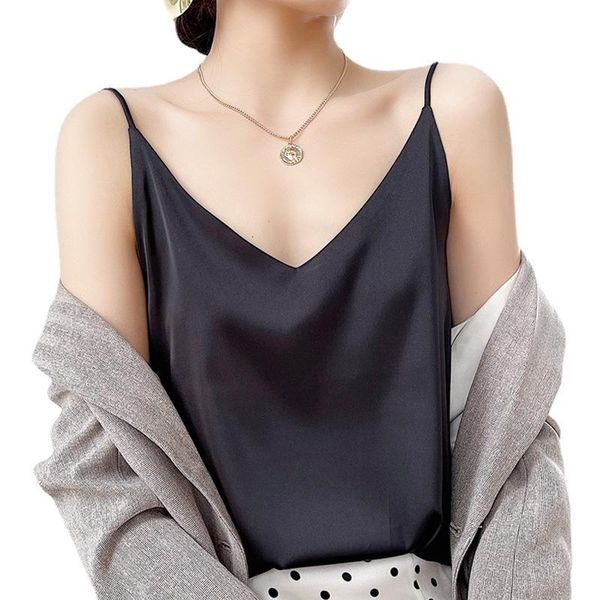 t shirts han fan satin strap silk clothes camisole v-neck basement regular commuter pure color slim champagne men t-shirts aa, White;black
t shirts han fan satin strap silk clothes camisole v-neck basement regular commuter pure color slim champagne men t-shirts aa, White;black