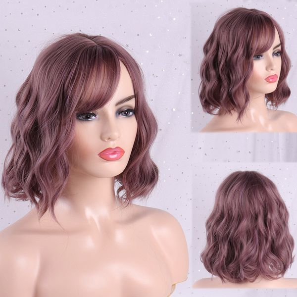 synthetic wig short mixed color black mix dark brown wigs for women medium length heat resistant cosplay wigs
synthetic wig short mixed color black mix dark brown wigs for women medium length heat resistant cosplay wigs