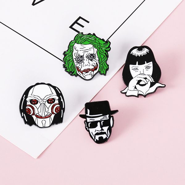 pins cartoon clown brooch movie avatar saw halloween funny saw mask brooch alloy clothing pin brooch badge, Blue
pins cartoon clown brooch movie avatar saw halloween funny saw mask brooch alloy clothing pin brooch badge, Blue