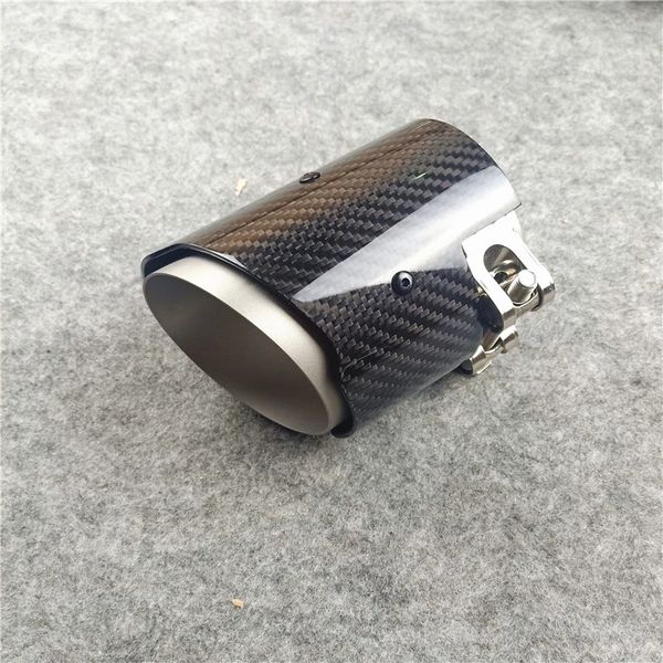 1 pcs in 70mm single exhaust tips rear pipe for bmw m2 m3 m4 glossy carbon fiber rear exhausts system car styling
1 pcs in 70mm single exhaust tips rear pipe for bmw m2 m3 m4 glossy carbon fiber rear exhausts system car styling