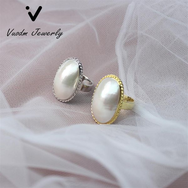 rings of natural freshwater mabe pearl adjustable finger rings for women party wedding gift207h, Silver
rings of natural freshwater mabe pearl adjustable finger rings for women party wedding gift207h, Silver