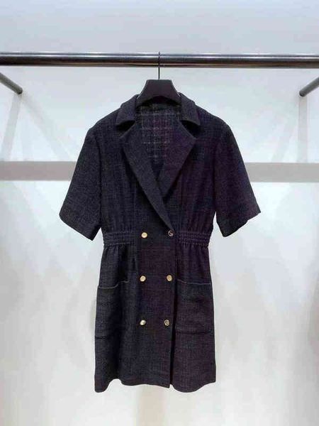 casual dresses fadan s family spring and summer french lady suit collar double breasted waist closed short sleeve dress, Black;gray
casual dresses fadan s family spring and summer french lady suit collar double breasted waist closed short sleeve dress, Black;gray