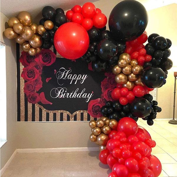 151pcs/set metallic gold red black balloon arch garland kit valentines day wedding decoration kids birthday party event supplies
151pcs/set metallic gold red black balloon arch garland kit valentines day wedding decoration kids birthday party event supplies